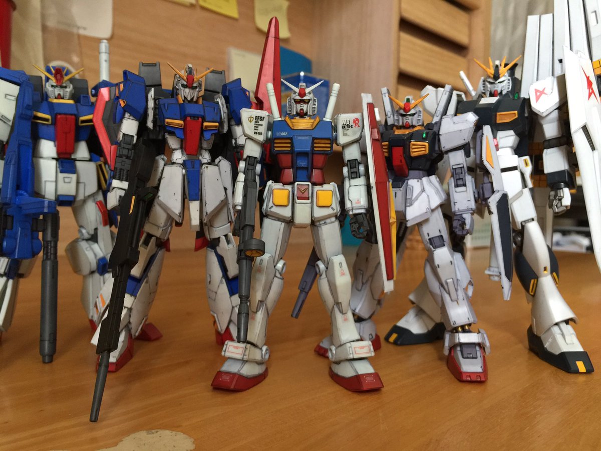 バナナマジック Twitterren 先ほどガンスタにあげた Nガンダム Hgucの中でも最高傑作とも言われるキットですね 私も好きです ガンプラ Gunpla 簡単フィニッシュ リアルタッチマーカー