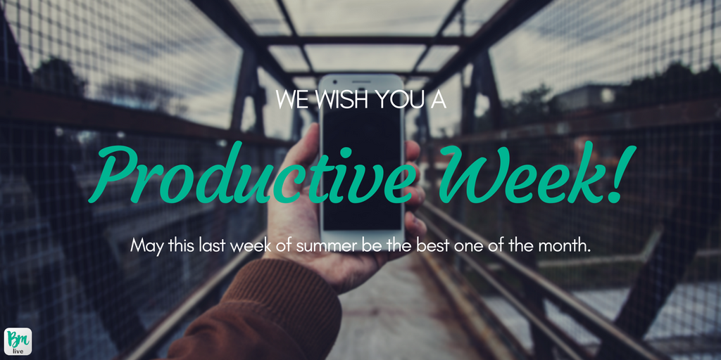 BroadcastMeLive's tweet photo. End this #summer with a bang! Have a productive week at #work and a great time after. #MondayMotivation #live #stream https://t.co/swkGY6MG13