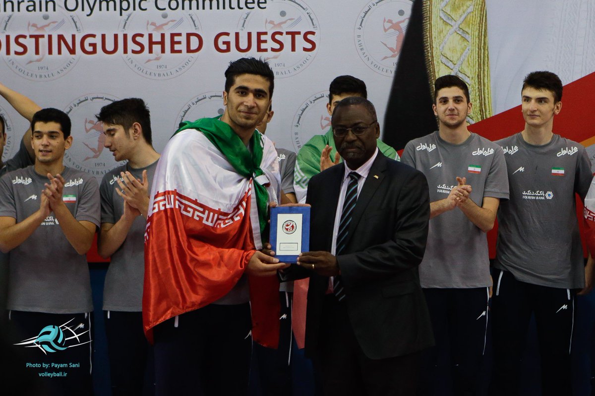 IRIVF's tweet photo. 3 #U19_players in dream team of #World_Championship
#MVP: Esfandiar (IRI)
Outside Spiker: #Esfandiar (#IRI)
Middle Blocker: #Toukhteh (IRI) https://t.co/oBECae2arj