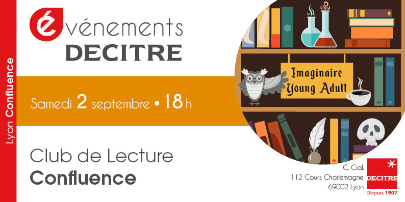 🐉 Le club de lecture YA/fantasy revient ! Rendez-vous ce samedi à Decitre Confluence 🦄