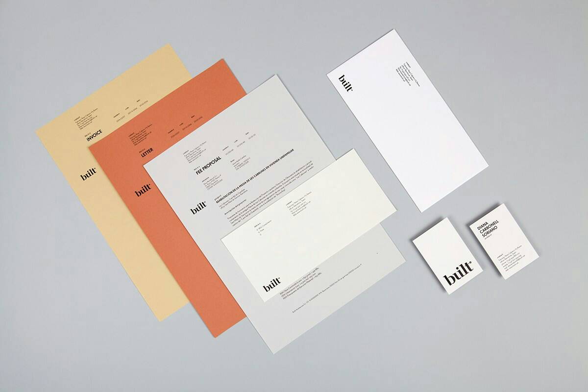 thelogocreative's tweet image. Corporate #identity #design #brandingprojects by Mayra Monobe for Barcelona based Architecture studio built.