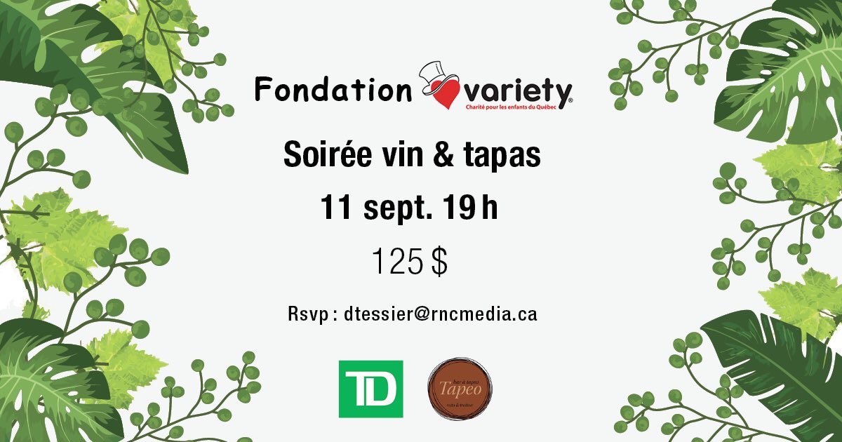 fab4com's tweet photo. C'est un rdv! @Restotapeo #fondationvarietyQc #fundaraiser https://t.co/Q4KfWH3nvW