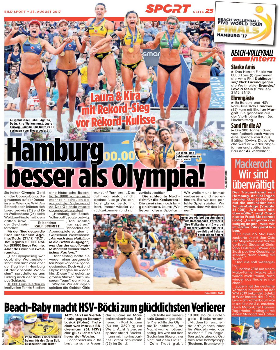 Die #HAMBURGFINALS sind Geschichte. Fünf denkwürdige Tage - auch für <a href="/LauraundKira/">Ludwig/Walkenhorst</a> und <a href="/BF_MarkusLars/">Böckermann Flüggen</a>