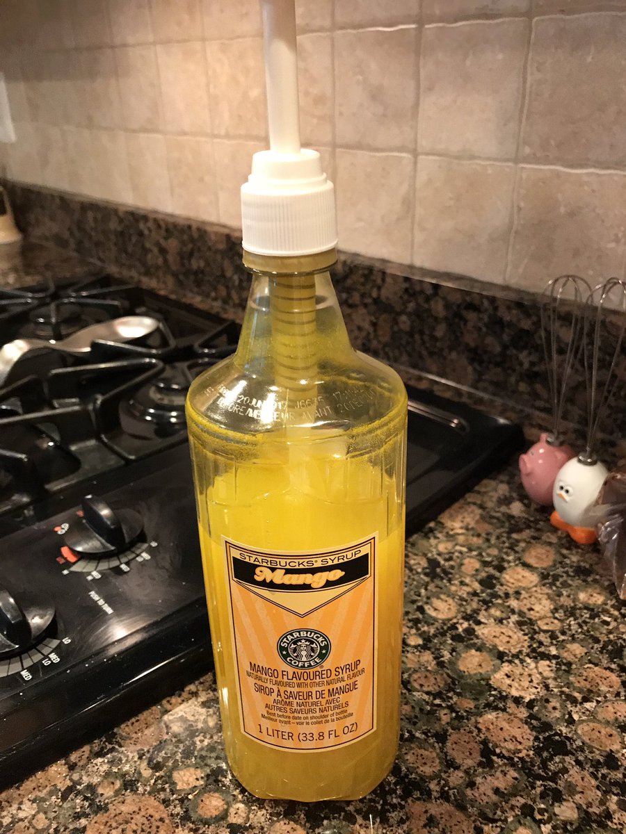 kevinbednoski's tweet photo. Please please please @Starbucks bring back #mangosyrup! Bought the last bottle but it's running low. #mangoblacktealemonade https://t.co/qbxC3w3SWu