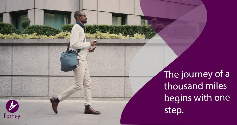 TheForhey's tweet photo. Even the longest and most difficult ventures have a starting point. Take that first step.
#Forhey #awesomeweek #Mondaymotivation https://t.co/x7Olcdl1ER