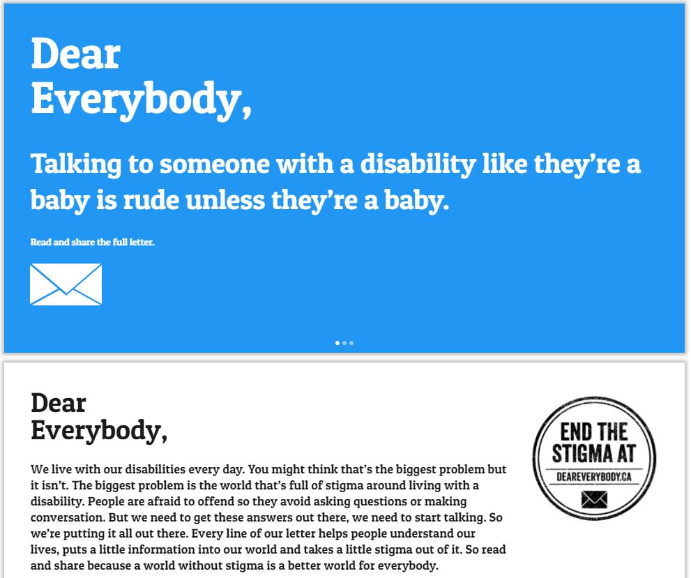 TorDanIdeas's tweet photo. #MotivationMonday via @HBKidsHospital 's #DearEverybody https://t.co/Zg7oXqjJgj Read and pass it on! thx .@katypedersen #stigma #disability https://t.co/J7ECpHM1dh