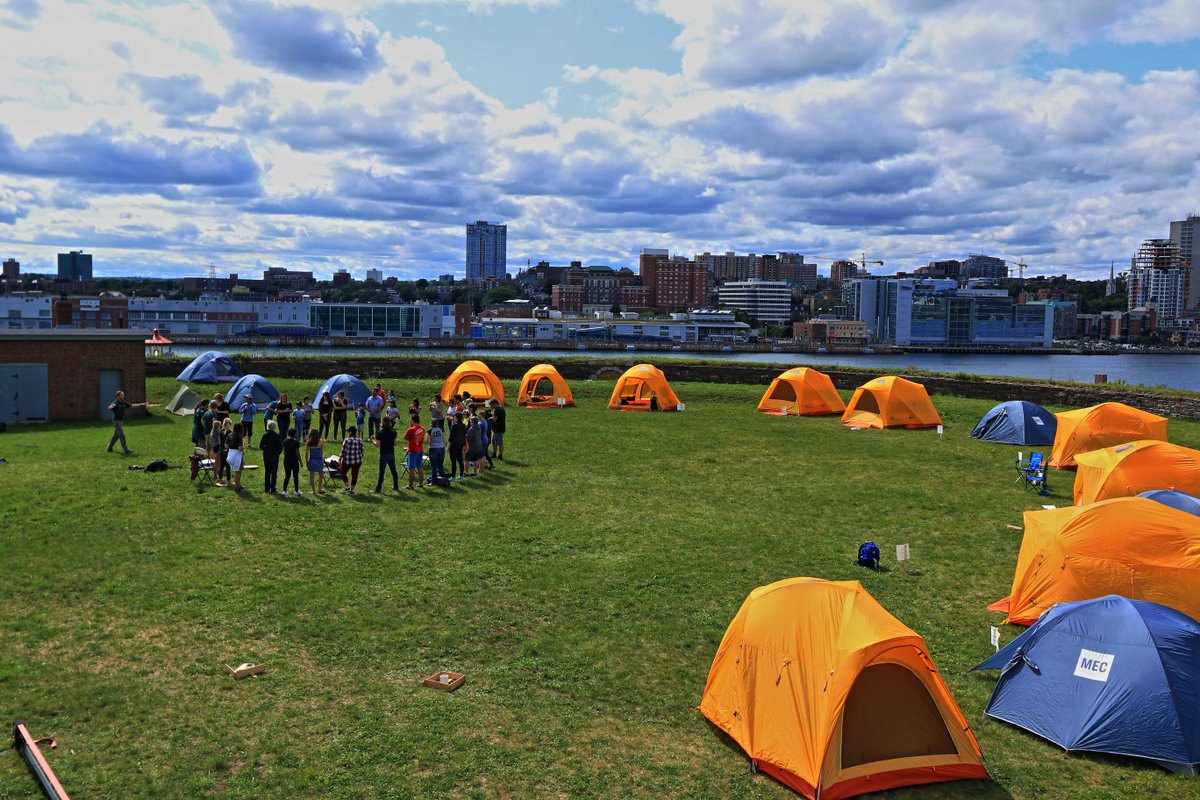 ParksCanada_NS's tweet photo. Successful #LearnToCamp at #GeorgesIsland for @BBBSHalifax &amp; @YMCAHD Centre for Immigrant Programs @ParksCanada_NS @mec @AforAdventure https://t.co/J1oVzpQ5wX
