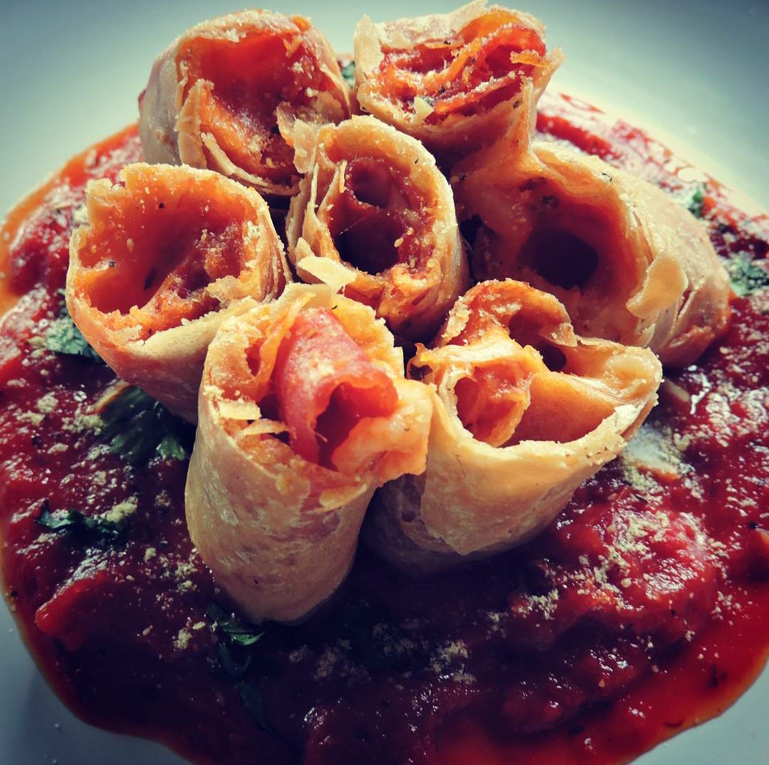 Wake and bake session for the team today #pizza #Catering #meaty