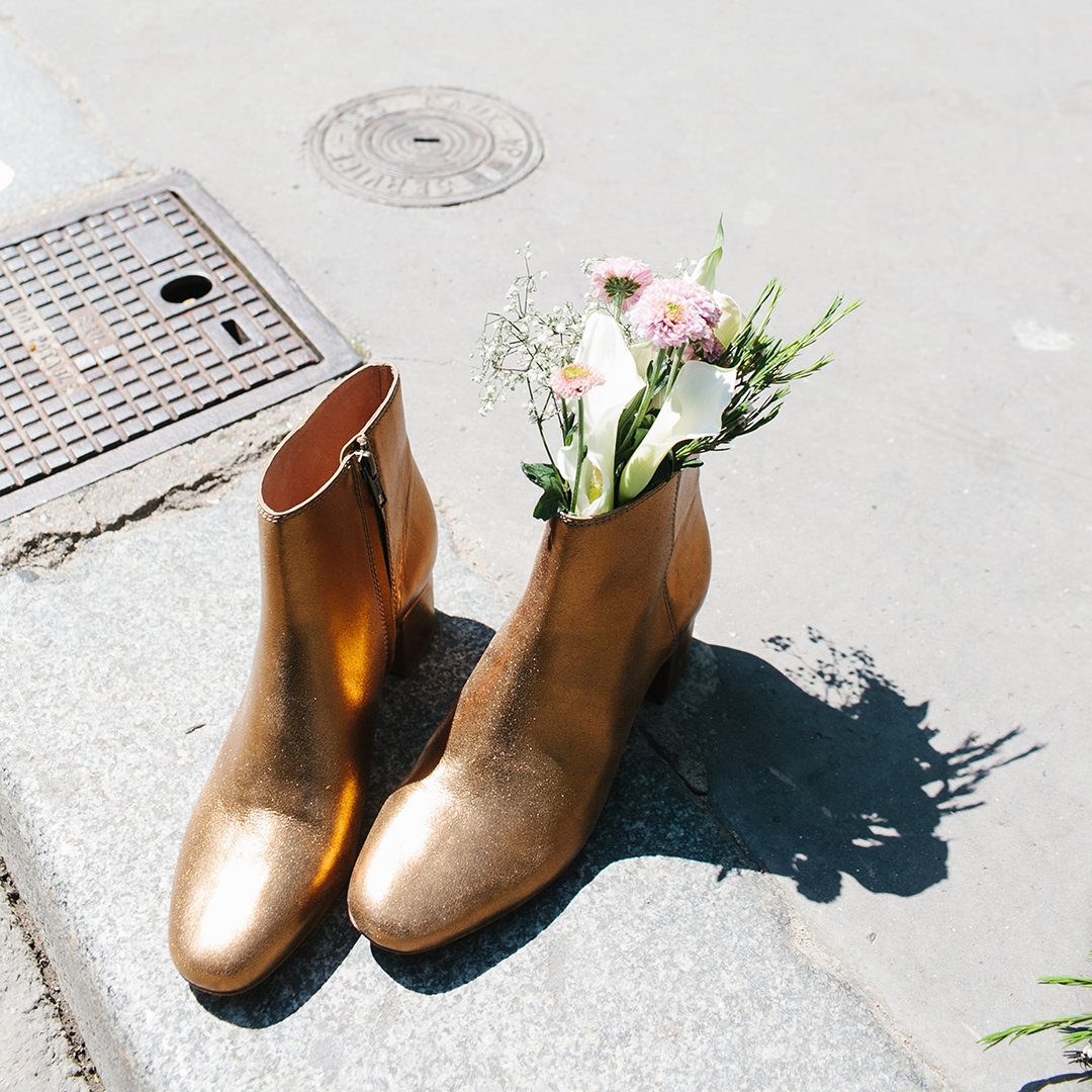 madewell gold boots