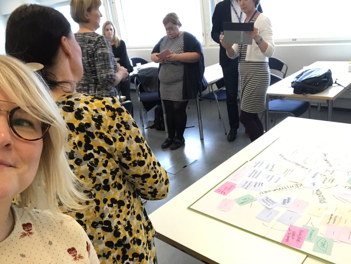 Minulla on idea! Päivä hurahti innovaatioprosessin kimpussa, kiitos #BIBLaurea porukka 👍🏻 @Laurea_UAS #pelillisyys <a href="/KRIKERA/">Krista Keranen</a>