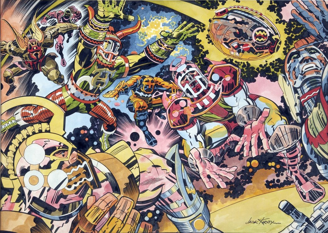 HardingArt's tweet photo. Happy 100th Birthday to the King, Jack Kirby. https://t.co/CVH5RjdTm5