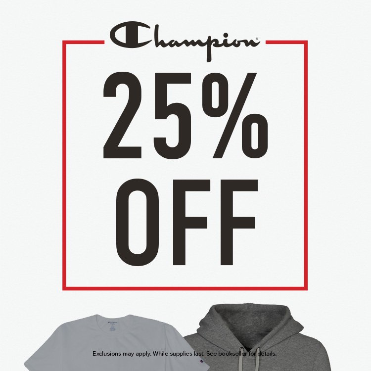 Gear up for the school year with new #Champion apparel...Now 25% off! Shop here: expi.co/01VzcQ