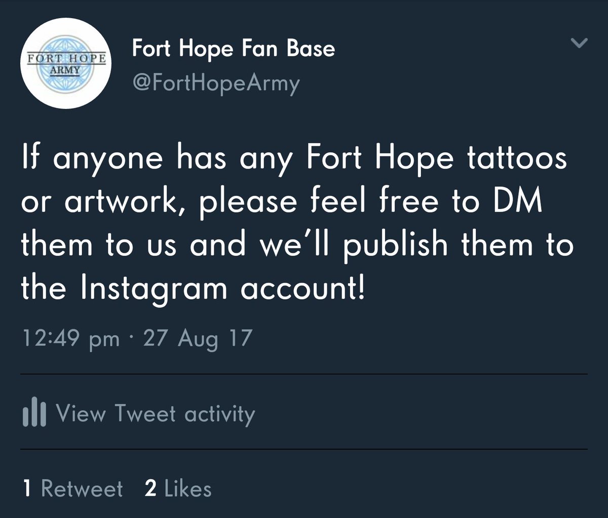 <a href="/FortHopeMusic/">Fort Hope</a> if you could RT this please :)