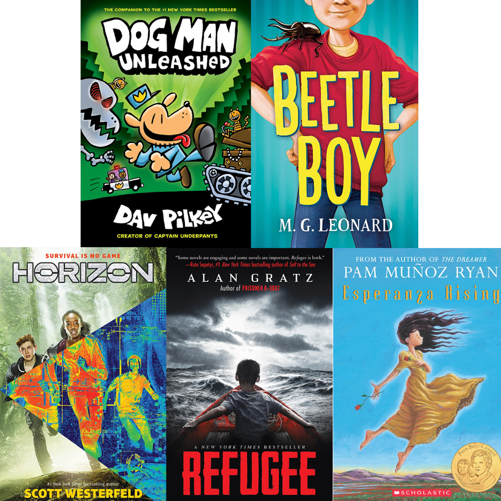 Scholastic's tweet photo. On the podcast: Five read alouds for your 8- to 12-year-old! Listen here > https://t.co/SnhP6gwZjb https://t.co/EtGcHdESM8