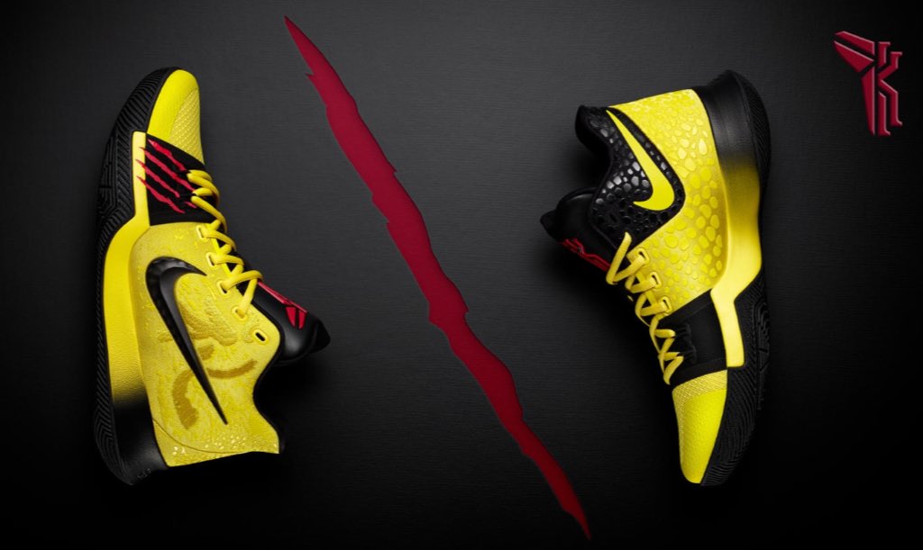 darrenrovell's tweet photo. Nike fuses Kyrie &amp; Kobe logos into the "Kyrobe" in new "Mamba Mentality" Kyrie 3, drops 9/15 https://t.co/Uz8GVZralm