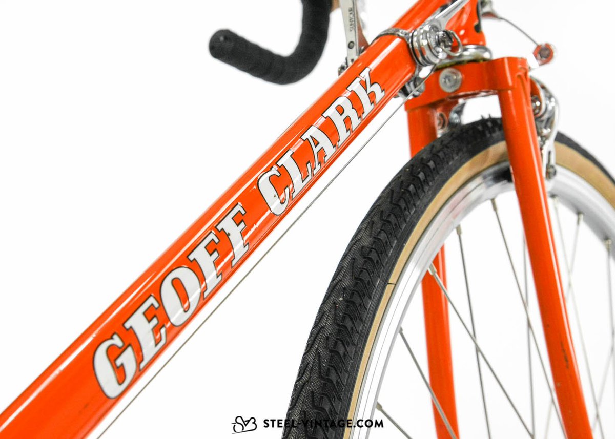 Steel_Vintage's tweet photo. Geoff Clark Refurbished Bike for Eroica 1970s: https://t.co/lcgnrPTXbU #SVB #VintageBikes #GeoffClark https://t.co/497nbRo48Z