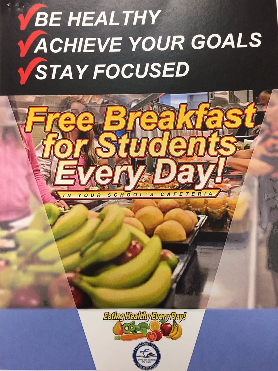 Get your FREE breakfast every morning <a href="/JFK_Middle/">JFK Middle</a> <a href="/MDCPS_Food/">MDCPS Department of Food and Nutrition</a> <a href="/MDCPSNorth/">M-DCPS North Region</a> <a href="/MiretRogelio/">Rogelio Miret</a>