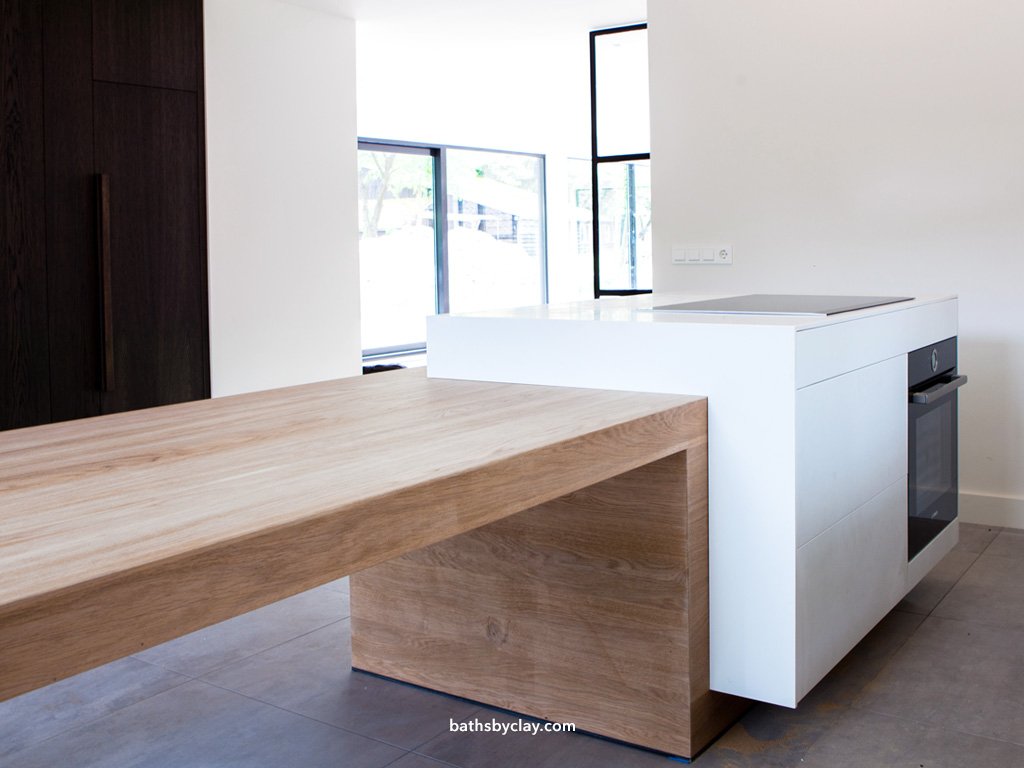 bathsbyclay's tweet photo. Create a balanced kitchen by combining contrasting materials. Curious about our bespoke kitchens? #bathsbyclay #HIMACS #kitchendesign https://t.co/EAtIDstzF6