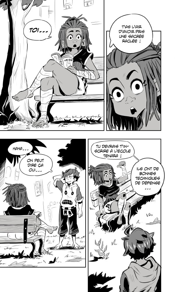 [FR] Le chapitre 2 de Spongo est dispo sur https://t.co/IDmhhEFOb5 ! Un peu d'entrainement et de bagarre ? 