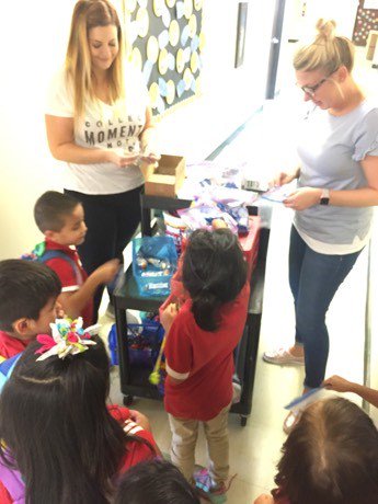 FrontierSchools's tweet photo. FSI Elementary: Kindergartners having fun spending tickets they've earned from following school rules at the Tiger store. #FSITigerStore 🎟️ https://t.co/W92acQrLle