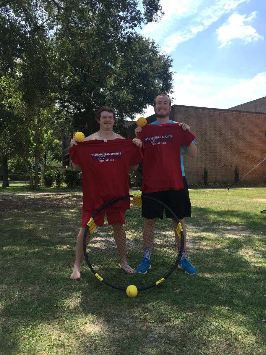 Congratulations to <a href="/cmedders12/">Christian Medders</a> and <a href="/DrewDerrick/">Drew Derrick</a> on becoming the spikeball champions! The first champs of the year!