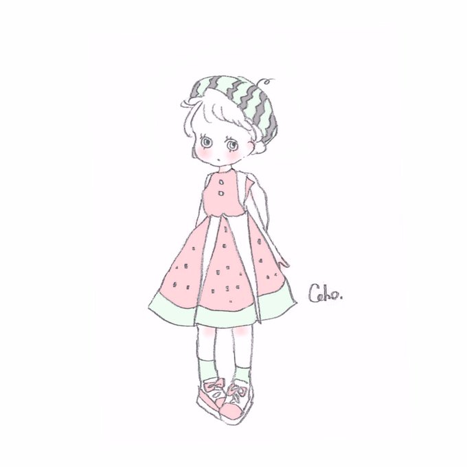 「watermelon」 illustration images(Oldest｜RT&Fav:50)