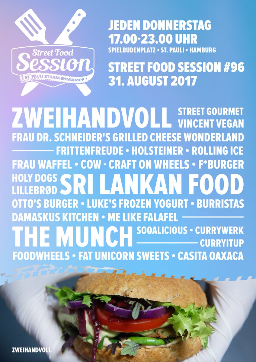 spielbudenplatz's tweet photo. Endlich Donnerstag! Endlich wieder bestes Street Food zum Abendessen! Um 17 Uhr gehts heute wieder bei der #streetfoodsession los :) https://t.co/GmTALR2KUb