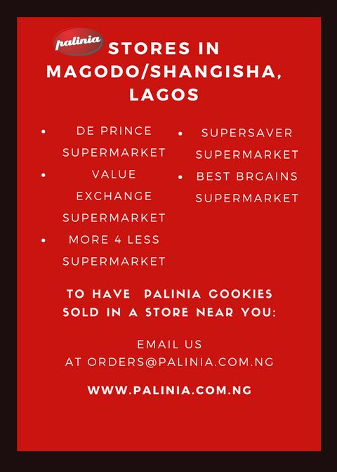 paliniacookie's tweet photo. Where to buy #PaliniaCookies in Magodo #Lagos https://t.co/cUkc3mTt7i