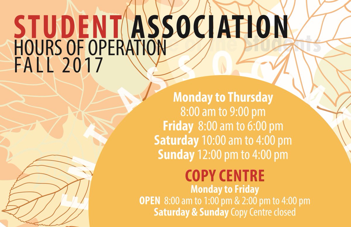 SAslc_ca's tweet photo. School starts next week and so do the SA's fall hours! We can't wait to see everyone :D #saslc #proudtobeslc https://t.co/SUfriasK1D
