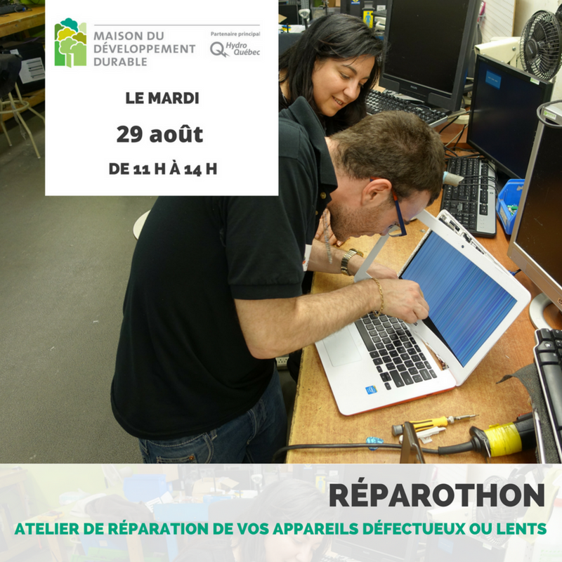 MaisonDD's tweet photo. DEMAIN! | Réparothon avec @insertech  https://t.co/2EalemAxBY Atelier de réparation pour prolonger la durée de vie de vos appareils https://t.co/0OTK9CYnMg