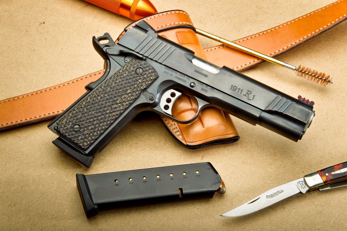 ShootingIllustr's tweet photo. The @RemingtonArms company has a storied history in manufacturing 1911 #pistols. Is there a 1911 R1 in your #gun safe? https://t.co/L4SpFqAE9n