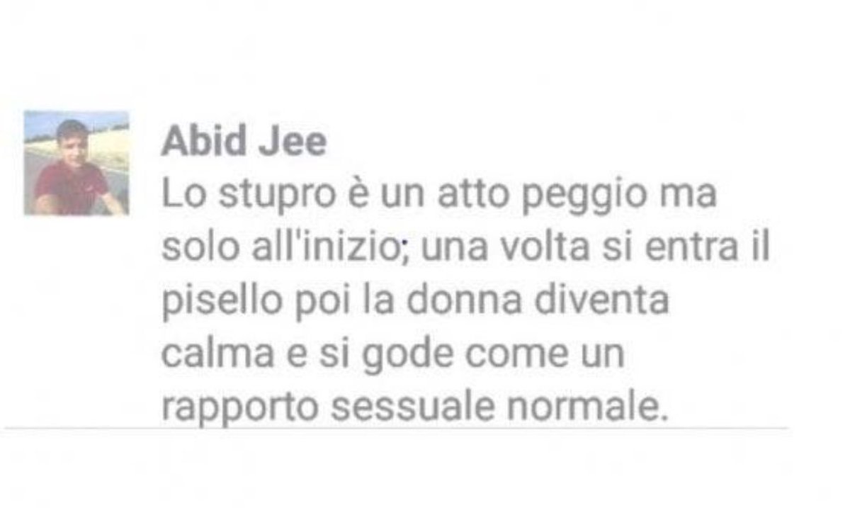 M_Fedriga's tweet photo. Ecco il mediatore culturale pagato con i soldi pubblici cosa afferma riguardo lo stupro di gruppo di Rimini. Cacciarlo subito! https://t.co/qK80wILBFl