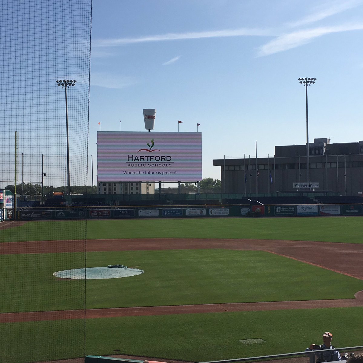 paulgriswold99's tweet photo. A beautiful morning, a beautiful stadium, and a beautiful convocation to start the year right! #bulkeleypride #weaverstrong #letsdothis https://t.co/AgaVPLtTVO