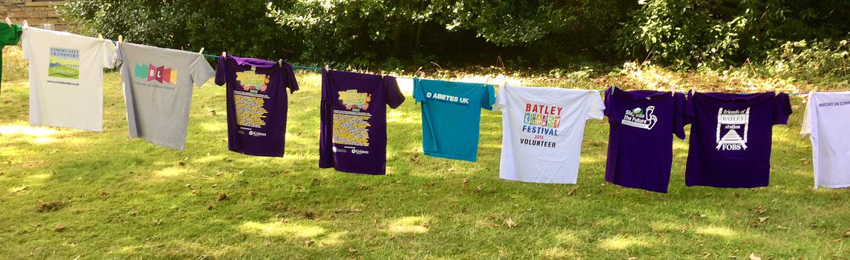 Fareeha786's tweet image. It&apos;s @Griff66&apos;s fantastic #WashingLine at today&apos;s #EidBazaar in #Batley -special thanks to Veronica from @PPG for the T-Shirts @BatleySmile