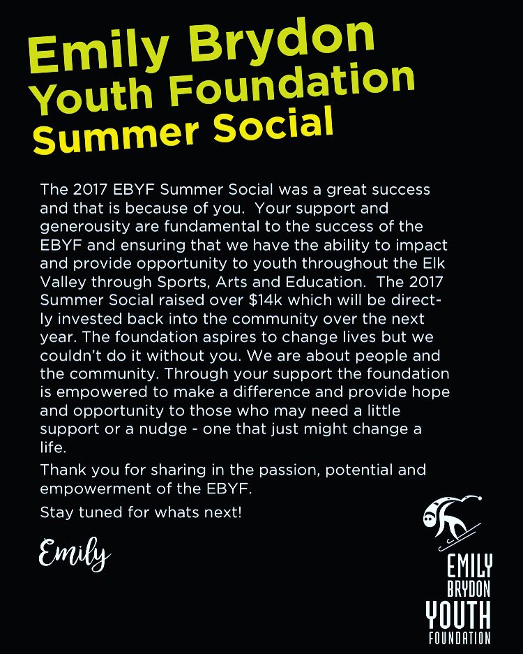 EBYFoundation's tweet photo. Massive Thank-You to everyone who made this event a huge success! #changinglives #community #payitforward https://t.co/4uPpnMnC8R