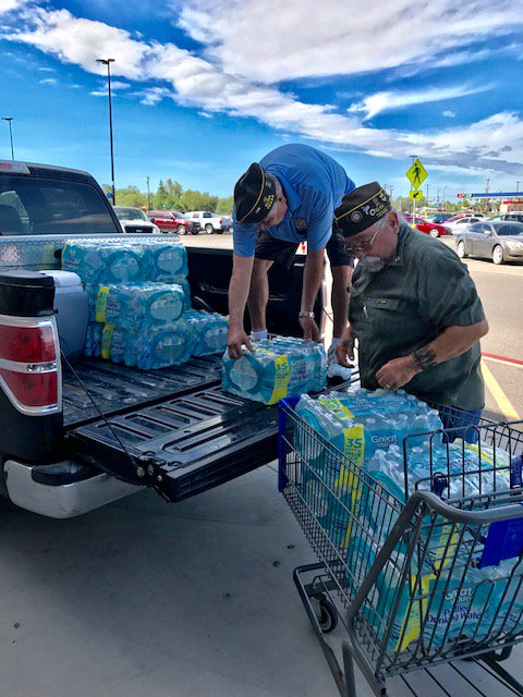 TexasVFW's tweet photo. #TexasVFW members in #ElsaTx provide #FloodRelief for those effected by #HurricaneHarvey in the #CorpusChristi area. #VFWPostPride https://t.co/n99srnrIDI