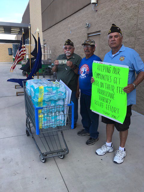TexasVFW's tweet photo. #TexasVFW members in #ElsaTx provide #FloodRelief for those effected by #HurricaneHarvey in the #CorpusChristi area. #VFWPostPride https://t.co/n99srnrIDI