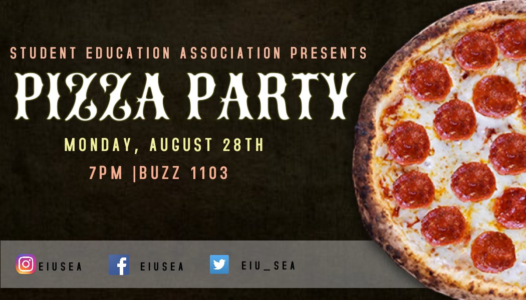 Come stop and say hi at Pantherpalooza today (10am-3pm) and later join us for a Pizza Party following the Teacher of the Year presentation