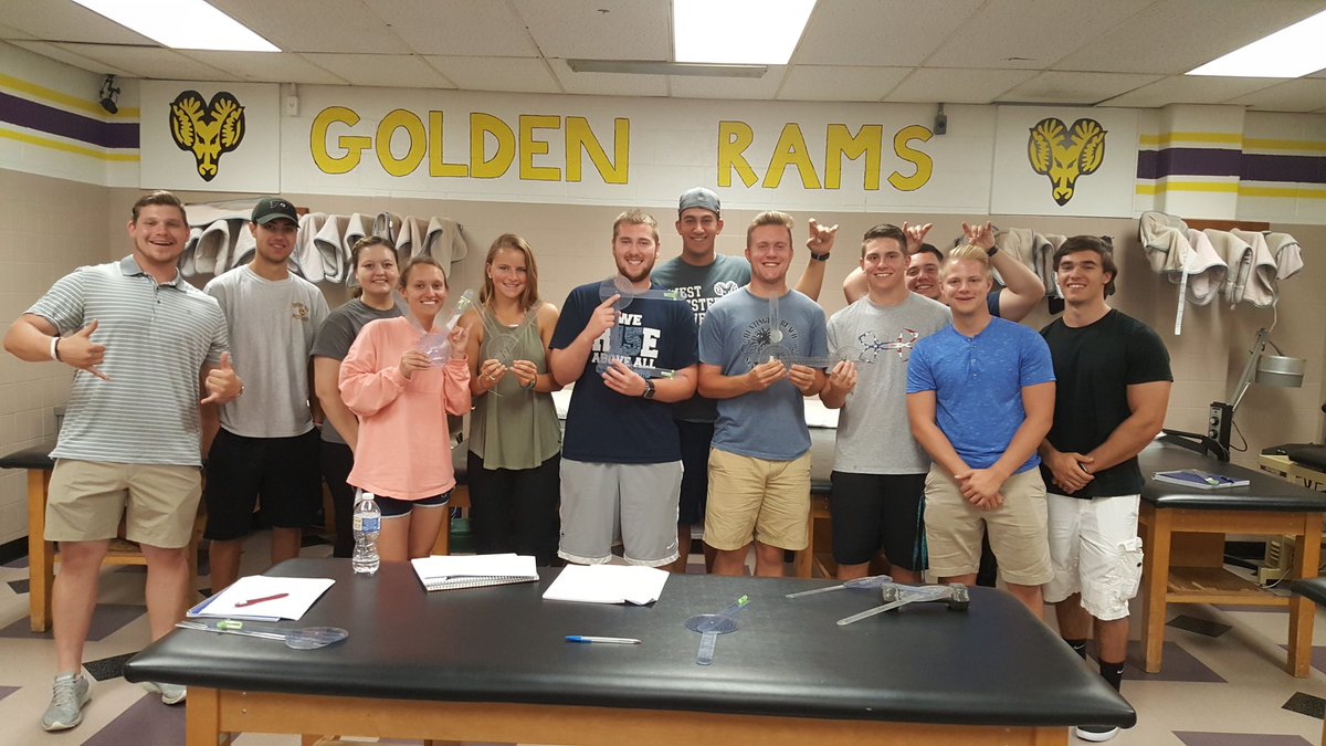 WCU_AT's tweet photo. Excited for the start of @WCUofPA classes today! Ther Ex Lab hopes the year "measures up" to expectations. #goniometry @chswcupa #RamsUp https://t.co/u5d1d3HN8C