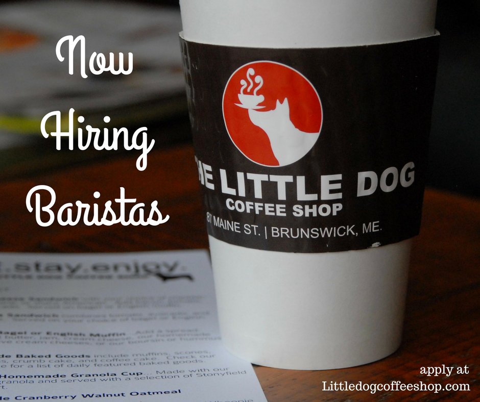 Passionate for coffee?  Perfect!  Apply for a barista position at #littledogcoffeeshop today! #brunswick #maine littledogcoffeeshop.com/employment-opp…