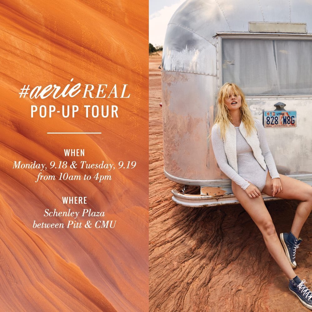 PittCommClub's tweet image. Hey ladiessss!!! Love @Aerie?? Attend the pop-up tour on our campus!!