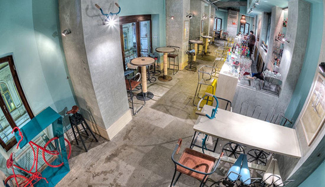 Interact_LLC's tweet photo. Vintage Bicycle Bar in Bucharest was designed based on its owner's passion for bikes. #UniqueRestaurants https://t.co/LhM9XjvRf3