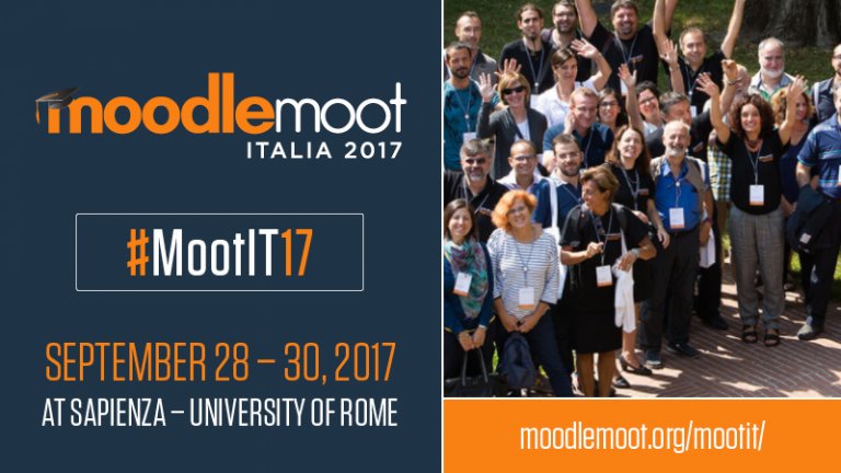 GAffinito's tweet photo. Fra un mese inizia #MootIT17, il MoodleMoot della comunità italiana di #Moodle. Appuntamento il 28 settembre a Roma https://t.co/puM5uy2Dd3 https://t.co/JBGZZQTFWw