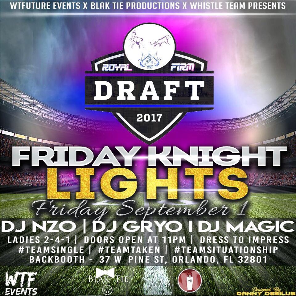 FIRMWeekend's tweet photo. The National Firm League is kicking off this weekend‼️ Come catch a vibe with us🔥 #FIRMWEEKEND #FridayKnightLights #Blitz #Ucf21 #Ucf20 https://t.co/cmA8UMyEt3