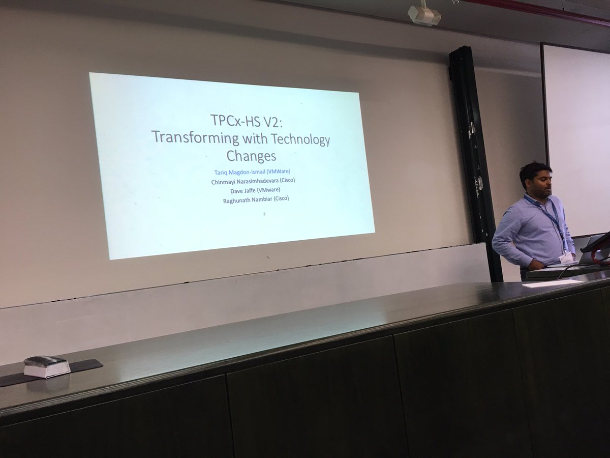 raghu_nambiar's tweet photo. TPCx-HS v2: Transforming with Technology Changes @hadoop @tariqmi @nchinmayi Dave Jaffe #TPCTC2017 @vldb2017 @TPC_Social https://t.co/xGPTZE8s7v