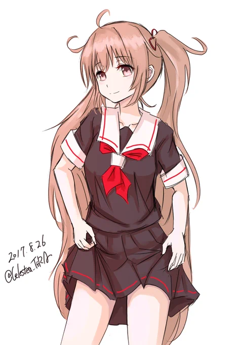 #艦これ版深夜の真剣お絵描き60分一本勝負
#艦これ版真剣お絵描き60分一本勝負_20170828
村雨のちょっといいとこ、見せてあげるので
夏イベント頑張っていきましょう! 