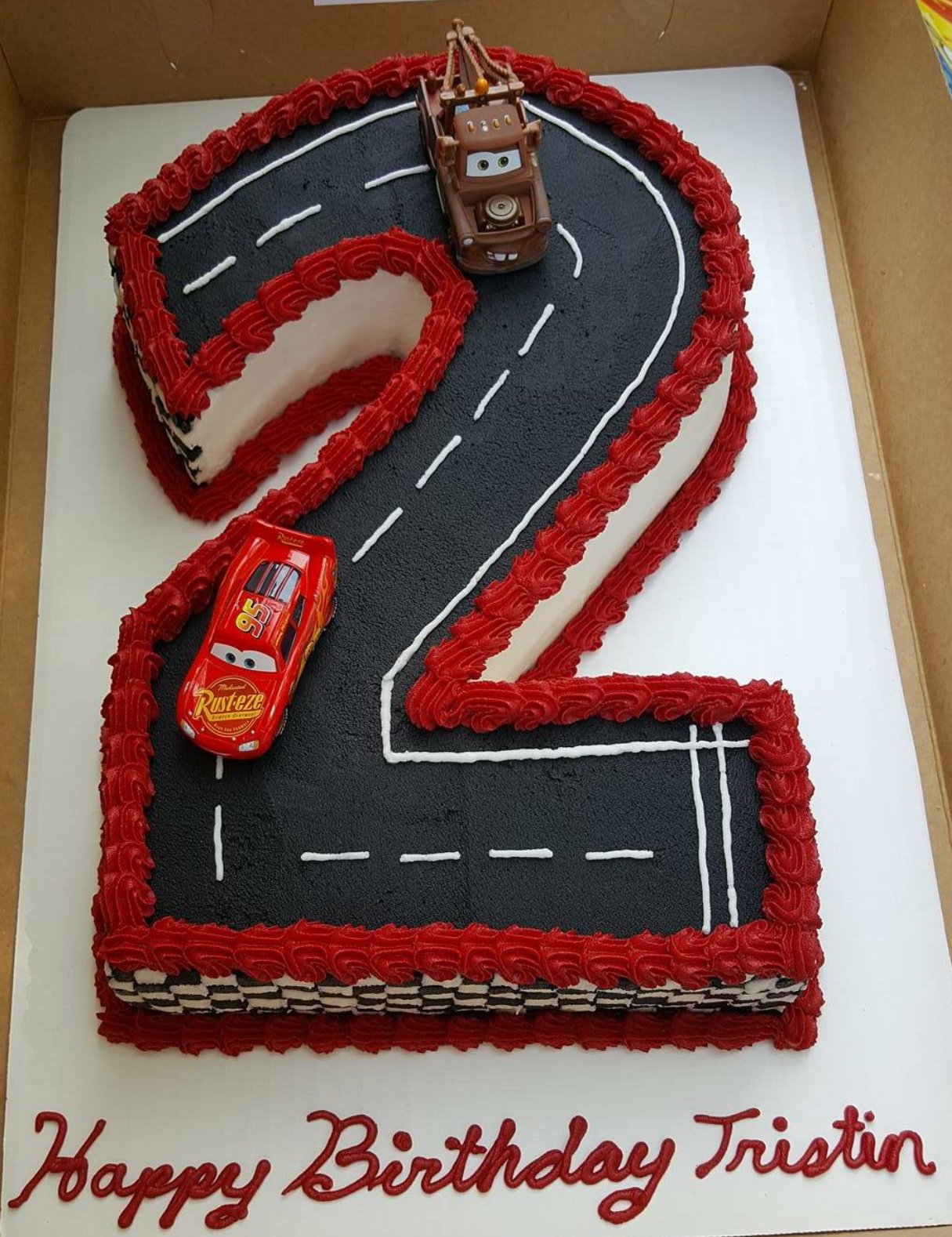 Cars 2 Birthday Cake  Decorated Cake by Beatrice Maria  CakesDecor