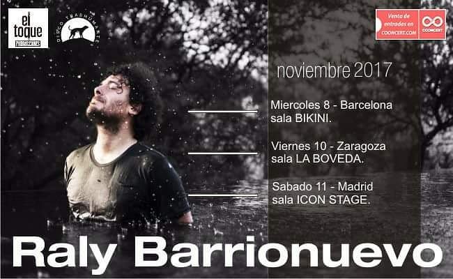Seguimos con las buenas noticias ➡ <a href="/RalyOficial/">Raly Barrionuevo</a> en #España🙌 #noviembre #Barcelona #Zaragoza #Madrid