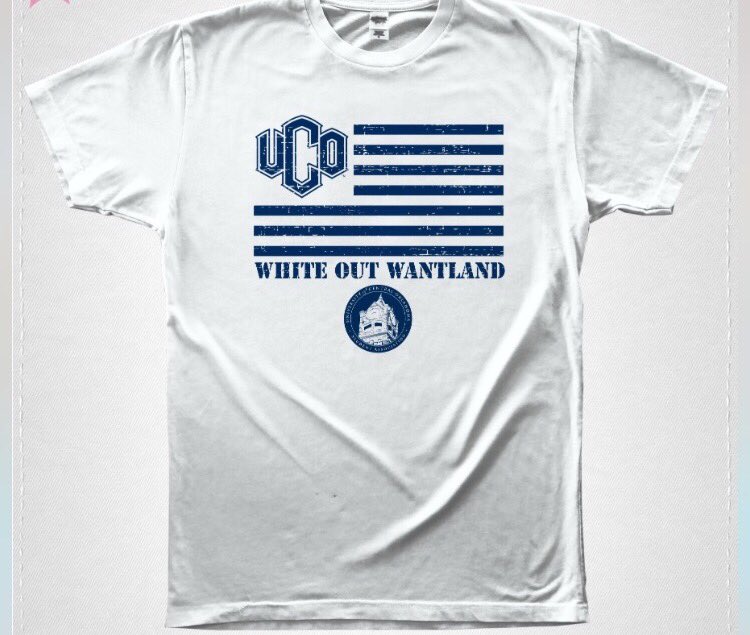 UCOSANews's tweet photo. Come to WHITE OUT WANTLAND @ 7pm this Thursday night and get your free t-shirt!🏈🇺🇸#MilitaryAppreciationNight https://t.co/MfKG68hrRY
