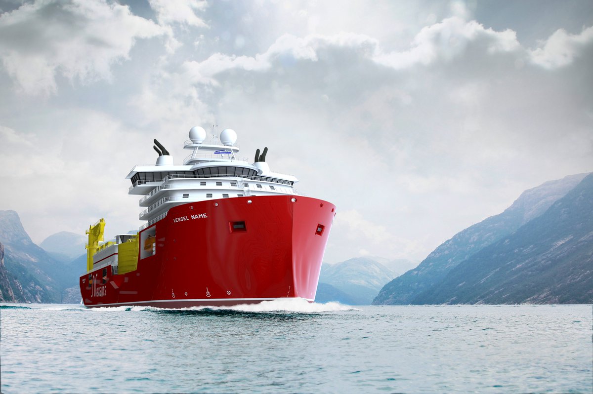 TrudeLarstad's tweet photo. Meet our new pride! Nexans' New Cable-Laying #Vessel to Bring More #cleanenergy  to the World #renewable #marine https://t.co/S6DkHwQACm https://t.co/SZgchoGN9E
